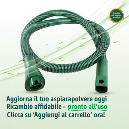 Tubo Flessibile di Ricambio Compatibile con Folletto VK120, VK121, VK122, VK130, VK131, VK135, VK136, VK140 | Accessorio Aspirapolvere Domestik Line Service