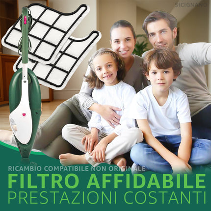 Filtro Aspirapolvere Compatibile per Folletto VK135 Filtro Protezione Motore Non Originale, Alta Qualità, Facile da Installare Domestik Line Service