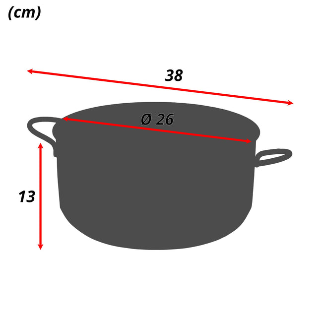 Casseruola Acciaio Inox Induzione 40 cm - Casalinghi Sicignano 26 cm Casalinghi Sicignano