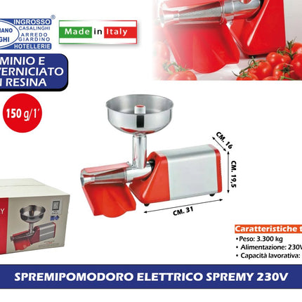 SPREMIPOMODORO ELETTRICO SPREMY 230V Casalinghi Sicignano
