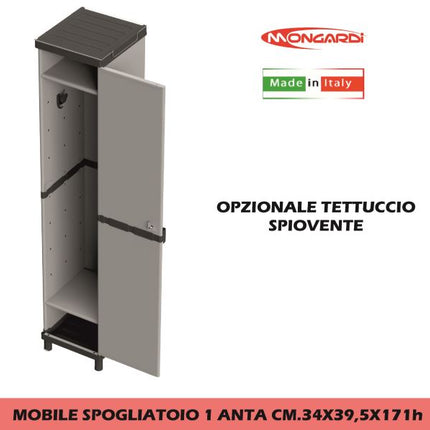 Mobile Spogliatoio 1 Anta Cm.34X39,5X171H