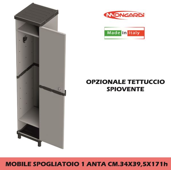 Mobile Spogliatoio 1 Anta Cm.34X39,5X171H