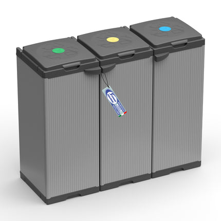 Mongardi Mobile Portasacco Tris (Per Sacchi Da 80 Lt) 103X41X86,5H Cm 9,5Kg Mongardi