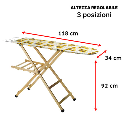 Sicignano Tavolo Da Stiro Artigianale In Legno Di Faggio (Art. 256/257): Un Alleato Di Stile E Funzionalità Per La Tua Casa