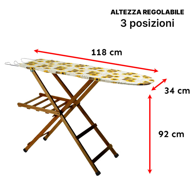 Sicignano Tavolo Da Stiro Artigianale In Legno Di Faggio (Art. 256/257): Un Alleato Di Stile E Funzionalità Per La Tua Casa