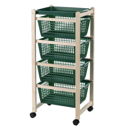 Sicignano Carrello Salvaspazio In Legno Di Faggio: Organizzazione E Stile Funzionale Per Ogni Ambiente Bianco Ver Casalinghi Sicignano