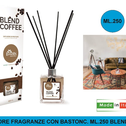 Diffusore Fragranze Con Bastonc. Ml.250 Blend Coffee Creazioni MP
