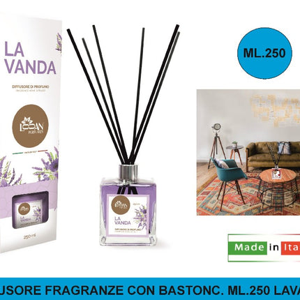 Diffusore Fragranze Con Bastonc. Ml.250 Lavanda Creazioni MP