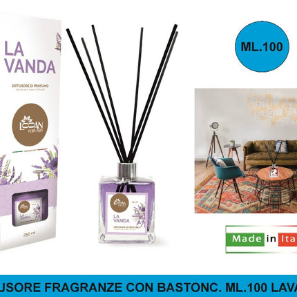 Diffusore Fragranze Con Bastonc. Ml.100 Lavanda Creazioni MP