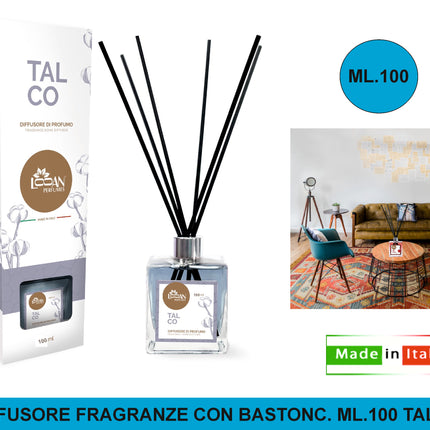 Diffusore Fragranze Con Bastonc. Ml.100 Talco Creazioni MP