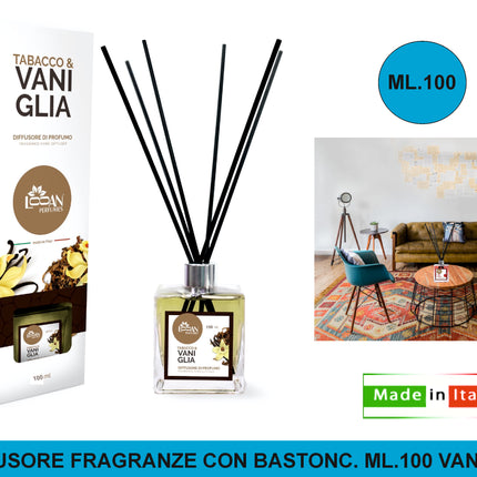 Diffusore Fragranze Con Bastonc. Ml.100 Vaniglia Creazioni MP