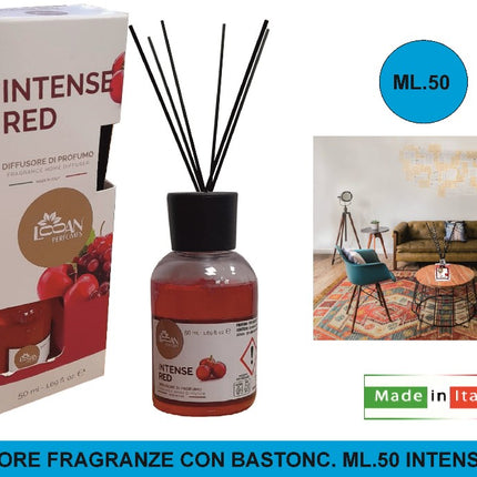 Diffusore Fragranze Con Bastonc. Ml.50 Intense Red Creazioni MP