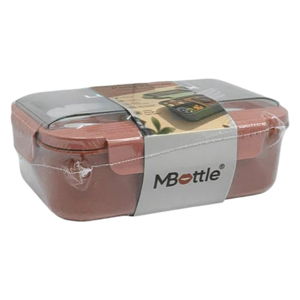 Portapranzo Ermetico 1200 ml 3 Scomparti con Posate BPA Free Microonde Lavabile