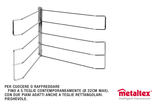 TORRE PER 5 TEGLIE DA FORNO DIAMETRO MAX CM.32 Metaltex
