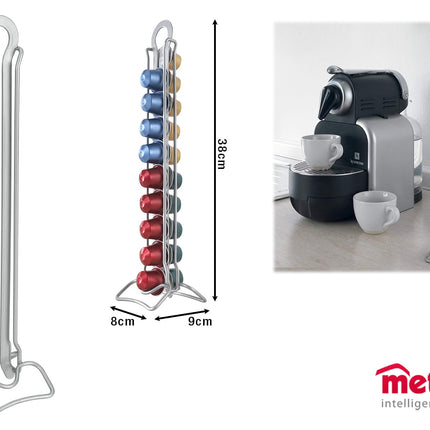 TORRE PER CAPSULE CAFFE’ DOPPIA CM.9X8X38H Metaltex