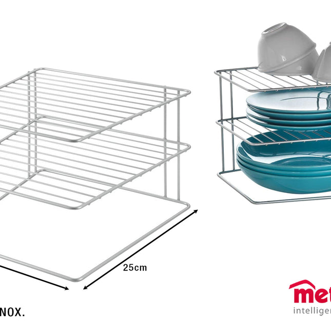 Mensola Angolare 2 Piani Cm.25X25X19H-8002523640024