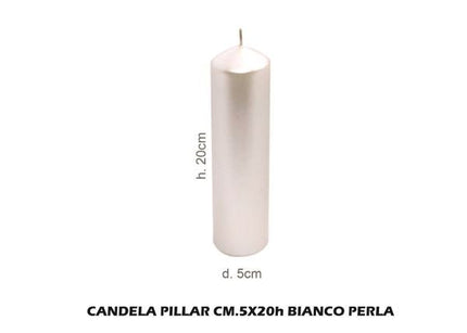 MV Tech CANDELA PILLAR CM.5X20h BIANCO PERLA MV Tech