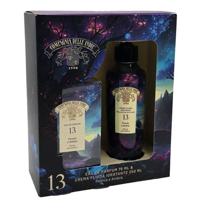 Profumo Ml. 75 e Crema Fluida Ml.250 Peonia e Ambra N.13 Tutto Tutto Meno Meno®