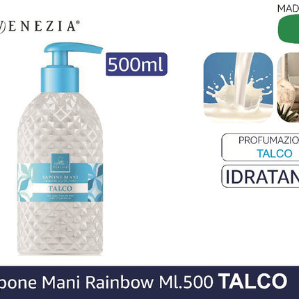 SAPONE MANI RAINBOW ML.500 TALCO My Luna