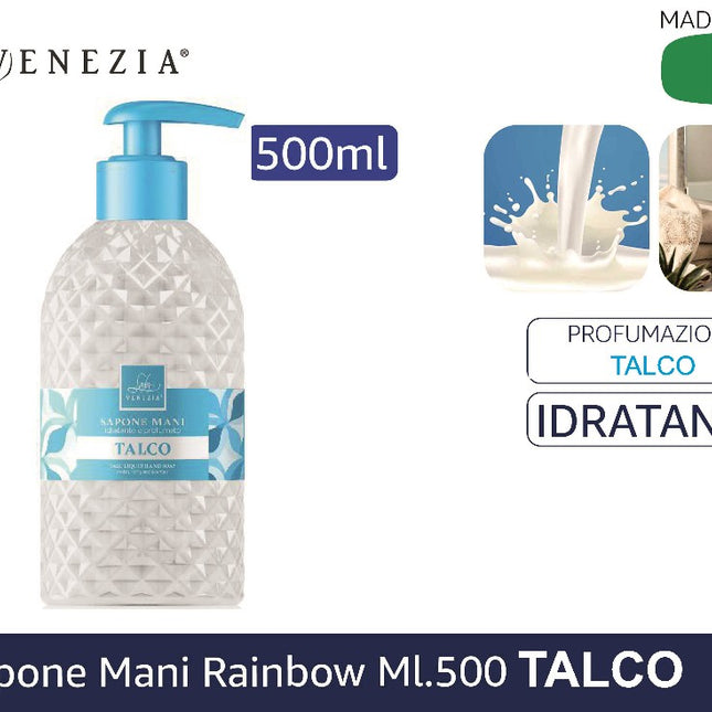 SAPONE MANI RAINBOW ML.500 TALCO My Luna