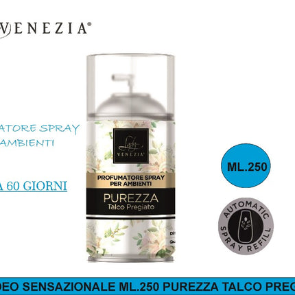 AIR DEO SENSAZIONALE ML.250 PUREZZA TALCO PREGIATO My Luna