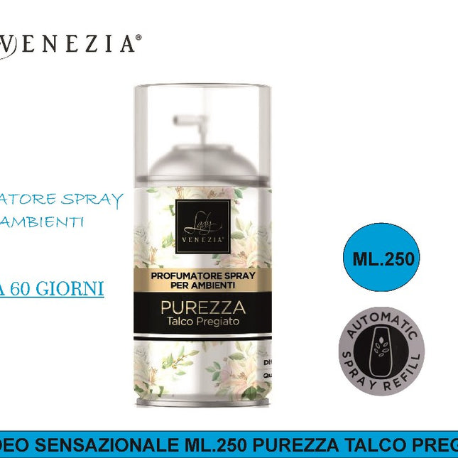 AIR DEO SENSAZIONALE ML.250 PUREZZA TALCO PREGIATO My Luna