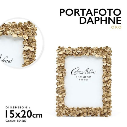 Portafoto Daphne Oro - Misure cm.20x25 | cm.13x18 | cm.15x20 cm.15x20 Casa Milano