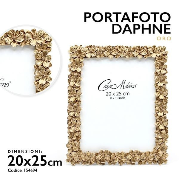 Portafoto Daphne Oro - Misure cm.20x25 | cm.13x18 | cm.15x20 cm.20x25 Casa Milano