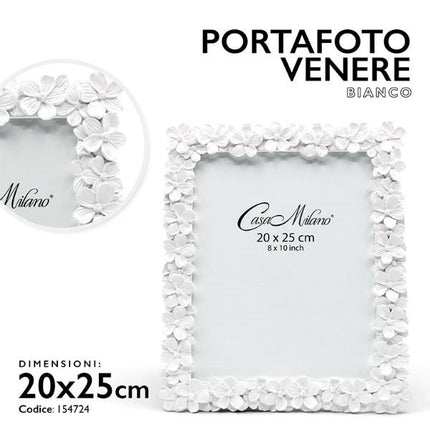 Portafoto Venere Bianco - Misure cm.20x25 | cm.13x18 | cm.15x20 20x25 cm Casa Milano