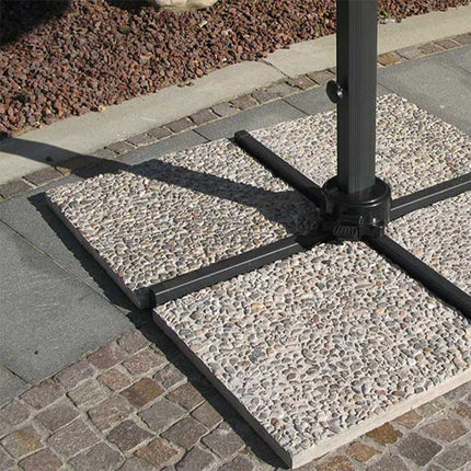 Mattonella Base Ombrellone Granito Pesante 22kg 50x50cm
