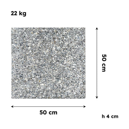 Mattonella Base Ombrellone Granito Pesante 22kg 50x50cm