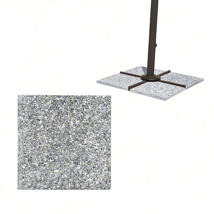 Mattonella Base Ombrellone Granito Pesante 22kg 50x50cm