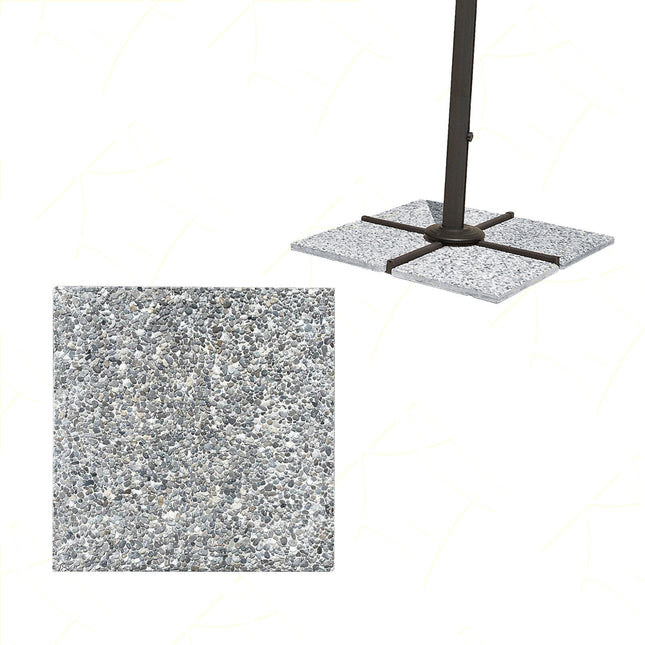 Mattonella Base Ombrellone Granito Pesante 22Kg 50X50Cm