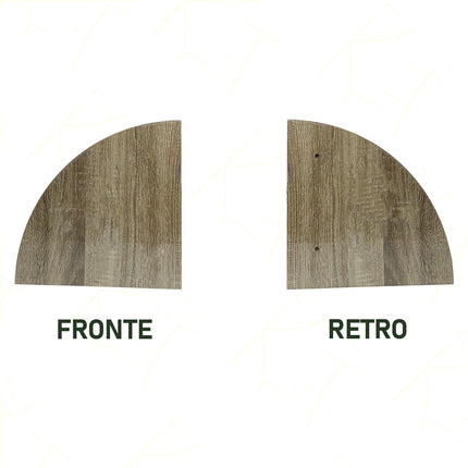 Due Esse Mensola Parete In Legno Naturale Rettangolare E Angolare Varie Misure Con Viti