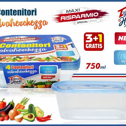 Frigo Box Set 4 Pz. Ovali Ml.751 International