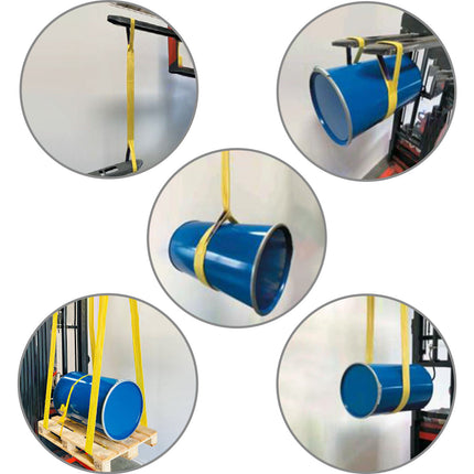 Nastro Fascia Di Sollevamento Cinghia Imbracatura Per Carichi Pesanti Max 6000Kg