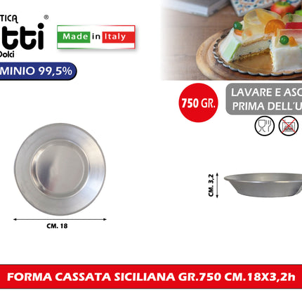Forma Cassata Siciliana Gr.751 Oggettistica Liotti