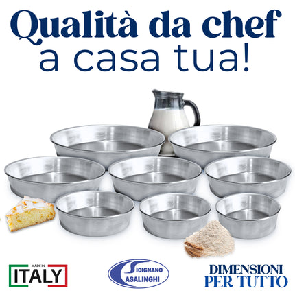 Sicignano Ruoto Stampo Tortiera Pastiera Professionale: L'Eccellenza In Alluminio 99,5% Per Cotture Perfette