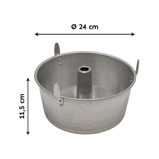 Casalinghi Sicignano Ruoto Americano Tortiera In Alluminio Con Piedi: Lo Stampo Professionale Per Ciambelloni E Chiffon Cake Perfetti Casalinghi Sicignano