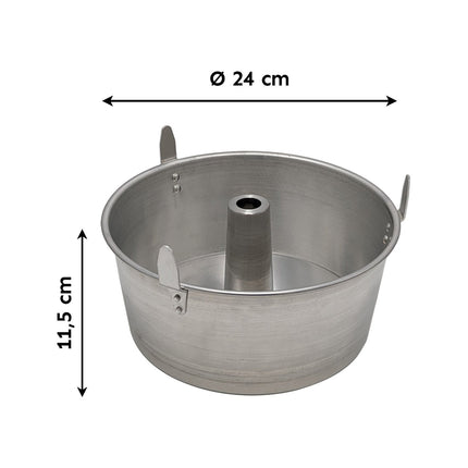 Sicignano Ruoto Americano Tortiera In Alluminio Con Piedi: Lo Stampo Professionale Per Ciambelloni E Chiffon Cake Perfetti 24 cm Casalinghi Sicignano