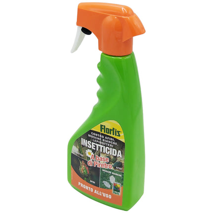 Flortis Insetticida Piretro Spray 500Ml - Afidi, Tripidi, Coleotteri, Aleurodidi, Zanzare