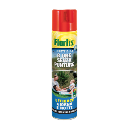 Flortis Insetticida Spray Antizanzare 8 Ore Senza Punture 400Ml Flortis