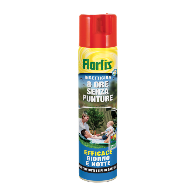 Flortis Insetticida Spray Antizanzare 8 Ore Senza Punture 400Ml Flortis