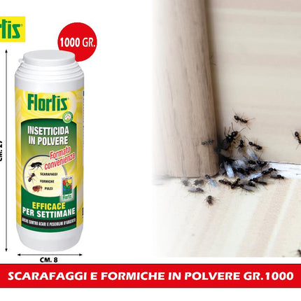 Flortis Insetticida Polvere Scarafaggi E Formiche 1Kg Flortis