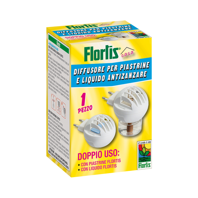 Flortis Fornelletto Doppio Uso - Piastrine E Liquido Antizanzare Flortis