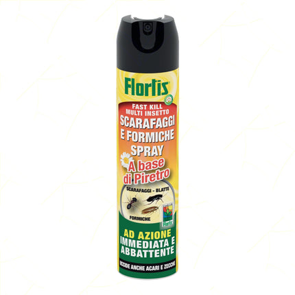 Flortis Insetticida Spray Scarafaggi, Formiche E Insetti Striscianti 400Ml Flortis