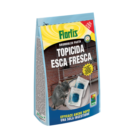 FLORTIS TOPICIDA ESCA FRESCA GR.1500 TOPO TOPI RATTI RATTUS RODITORI VELENO