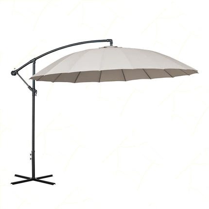 General Trade Ombrellone Da Giardino Con Braccio Palo Decentrato Stabile Base Croce X 2,7×2,7M