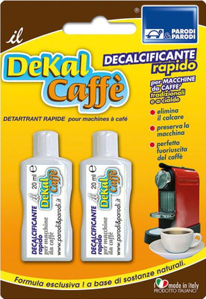 Parodi & Parodi - Decalcificante Macchina Caffè Liquido Compatibile Con Delonghi Nespresso Lavazza Nestcafe E Altre, Anticalcare Macchine Caffe Per Macchinetta Caffe A Cialde, Rapido E Naturale, 20 Ml Parodi & Parodi