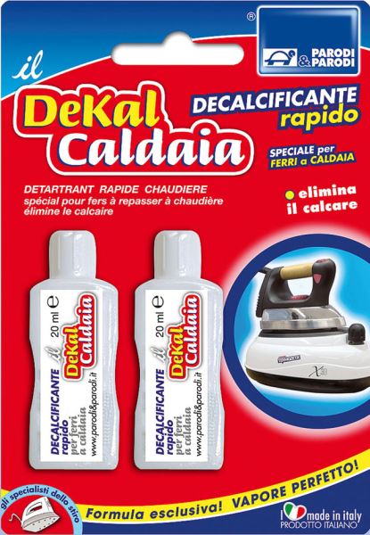 Parodi & Parodi- Dekal Decalcifiante Ferro Da Stiro A Caldaia, 2 Confezioni Per Decalcificare I Ferri Da Stiro, Elimina Il Calcare Rapidamente Ripristinando L'Erogazione Ottimale Del Vapore, 2 Dosi Parodi & Parodi
